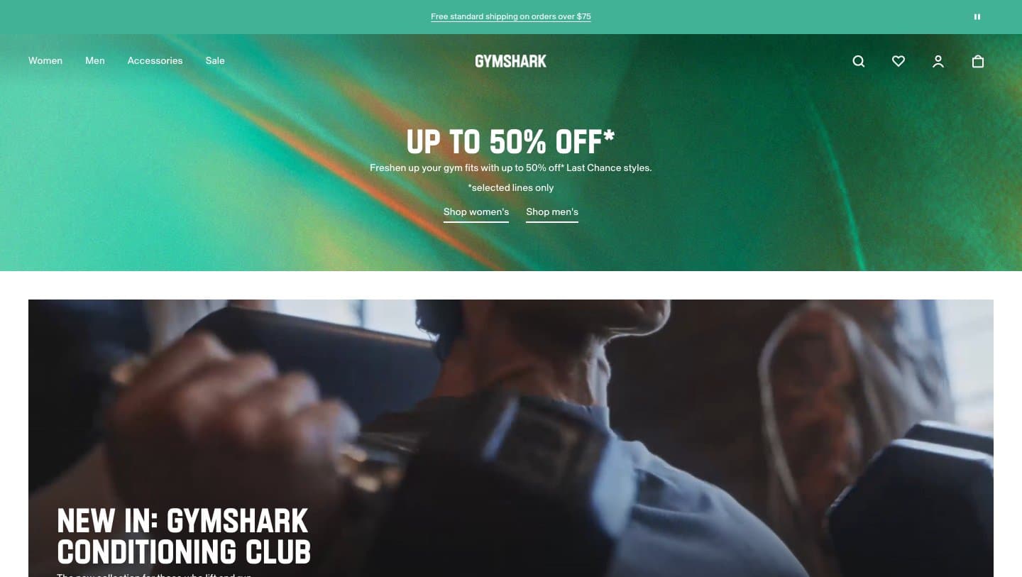 Official Gymshark storefront captured by Takedown