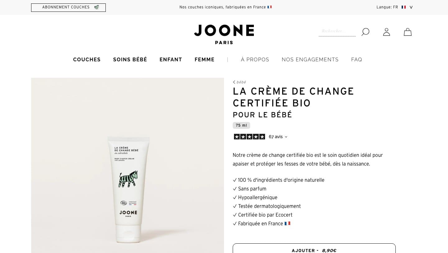Official Joone storefront captured by Takedown