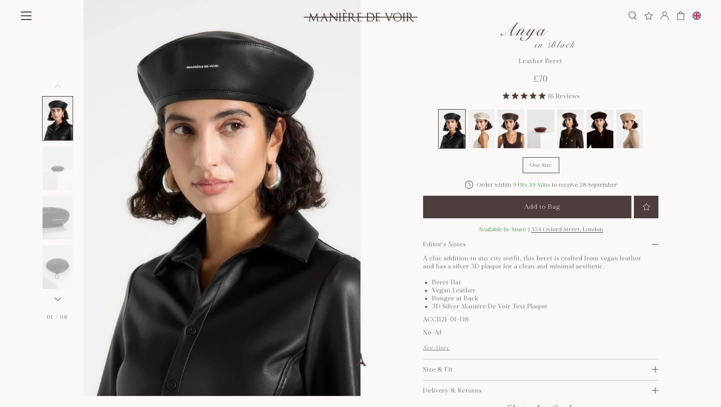Official Manière De Voir storefront captured by Takedown