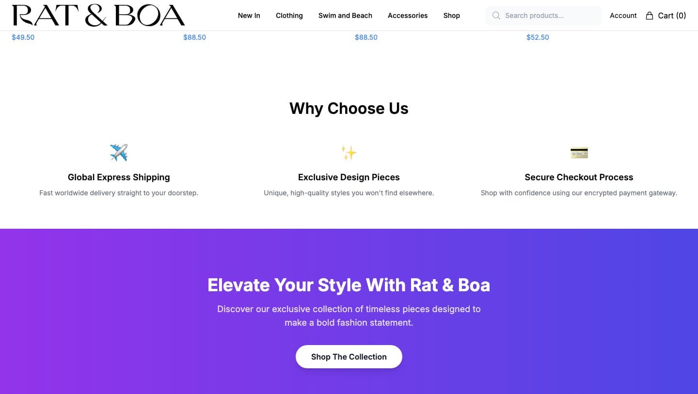 Why Choose Us block on ratandboaofficial.shop