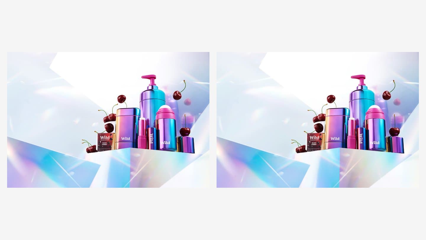 Wild's official Black Friday hero image next to the same image served by wildbodycare.com